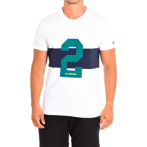 Abbigliamento Uomo T-shirt maniche corte La Martina RMR312-JS206-00001 Bianco