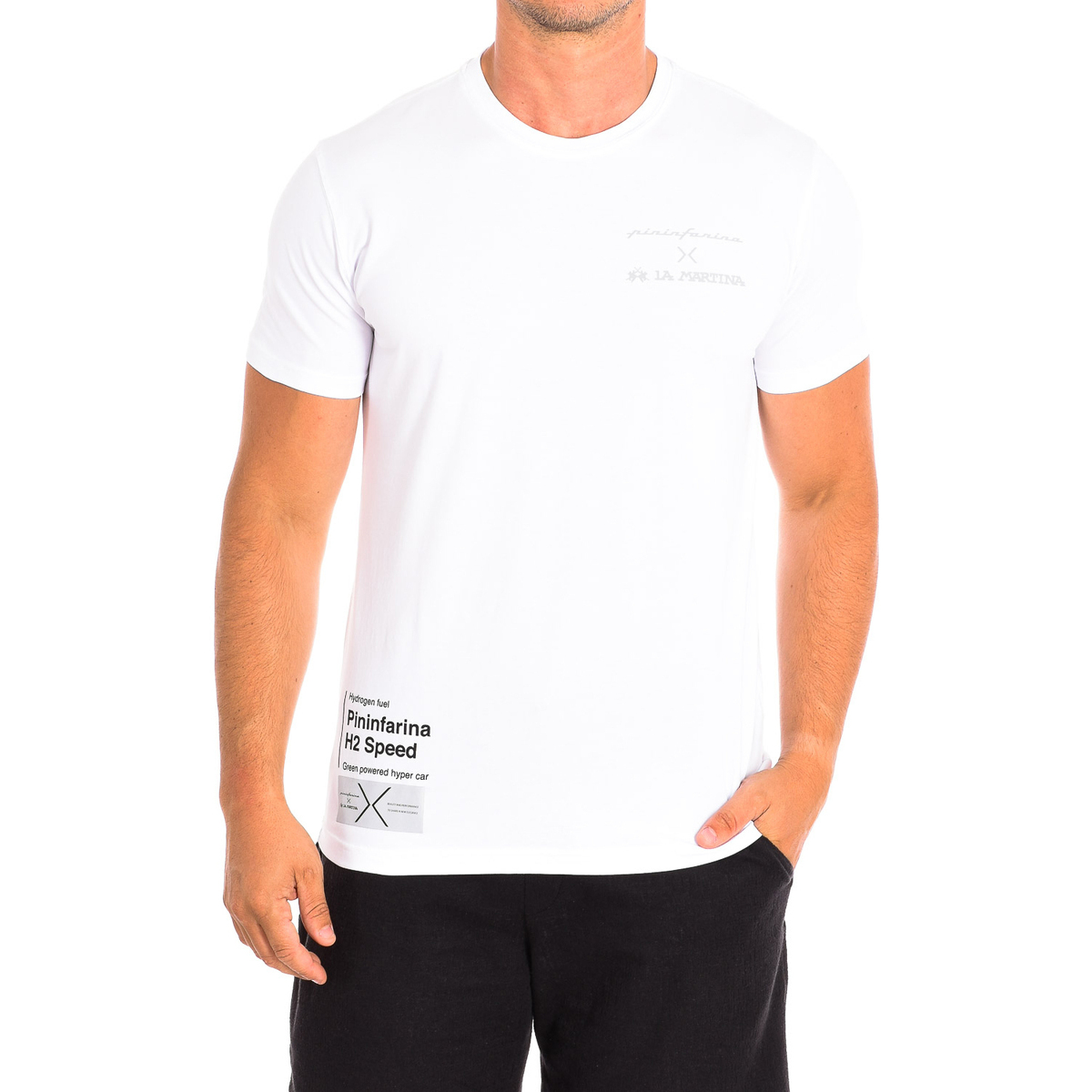 Abbigliamento Uomo T-shirt maniche corte La Martina RMRP61-JS092-00001 Bianco
