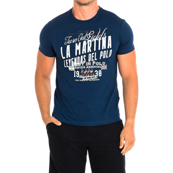 Abbigliamento Uomo T-shirt maniche corte La Martina SMR304-JS206-07017 Marine