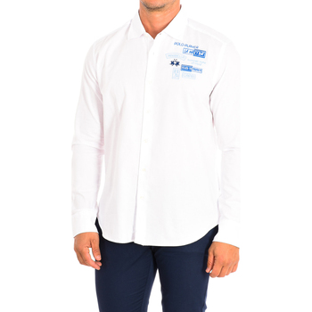 Abbigliamento Uomo Camicie maniche lunghe La Martina TMC602-OX083-00001 Bianco