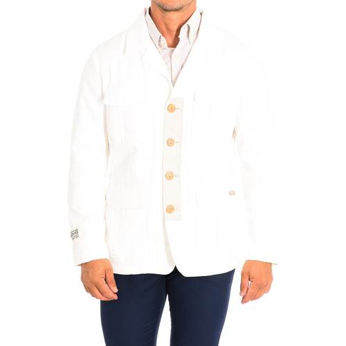 Abbigliamento Uomo Giacche / Blazer La Martina TMJ001-TW408-00002 Bianco
