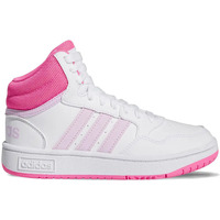 Scarpe Bambina Sneakers adidas Originals Hoops 3.0 Mid K Bianco