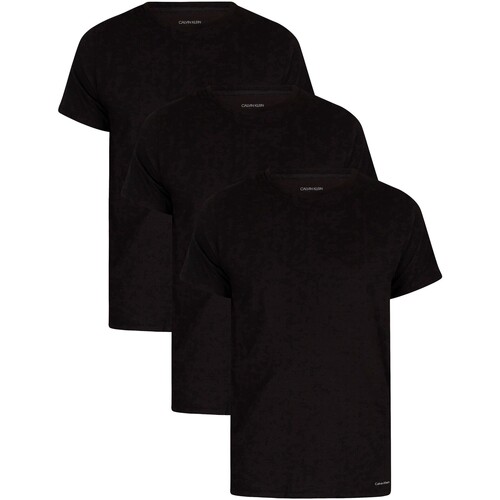 Abbigliamento Uomo Pigiami / camicie da notte Calvin Klein Jeans T-Shirt a 3 pezzi da salotto Nero
