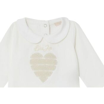 Abbigliamento Bambina T-shirts a maniche lunghe Liu Jo T-SHIRT MANICA LUNGA HF3079J0088 Bianco