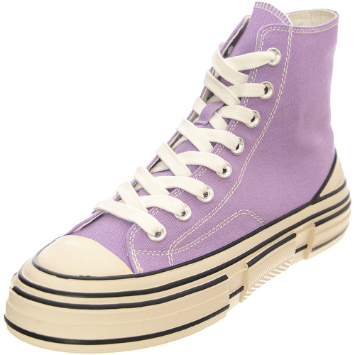 Scarpe Donna Sneakers Jeffrey Campbell JC Play Endorphin-H Lilac Canvas Shoes Viola