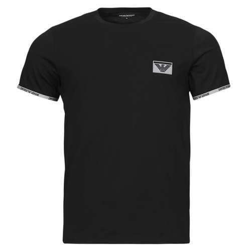 Abbigliamento Uomo T-shirt maniche corte Emporio Armani PIPING LOGOBANG Nero