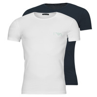 Abbigliamento Uomo T-shirt maniche corte Emporio Armani BOLD MONOGRAM X2 Bianco / Marine