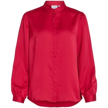 Abbigliamento Donna Top / Blusa Vila Noos Ellette Satin Shirt - Love Potion Rosa