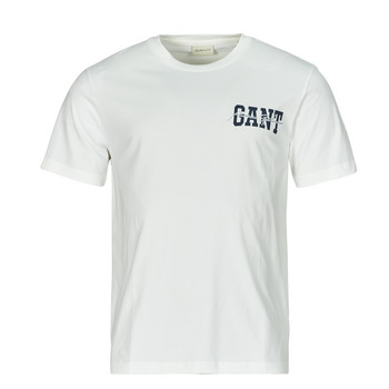 Abbigliamento Uomo T-shirt maniche corte Gant ARCH SCRIPT SS T-SHIRT Bianco