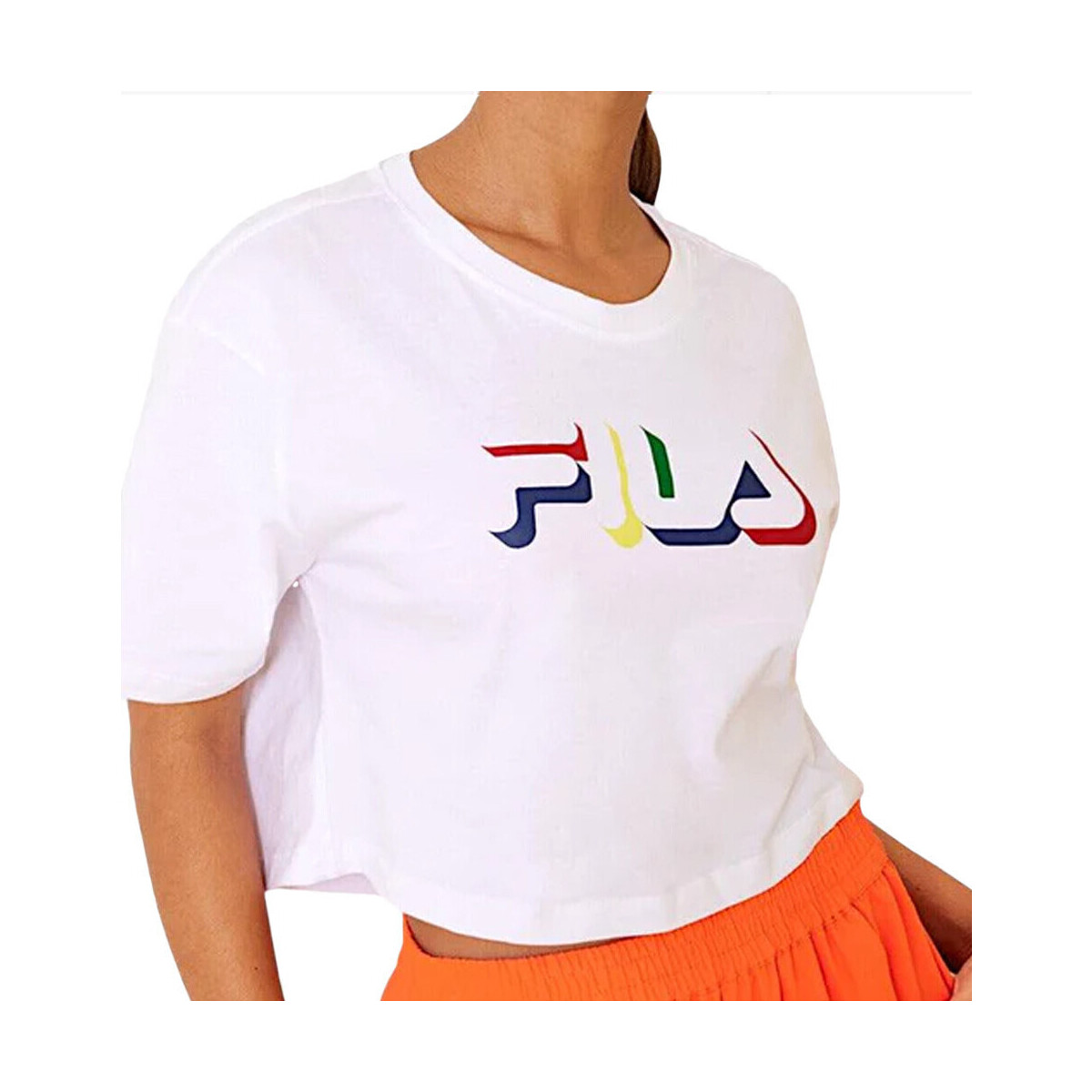 Abbigliamento Donna T-shirt & Polo Fila FAW010010001 Bianco