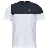 Abbigliamento Uomo T-shirt maniche corte Le Coq Sportif TRI TEE SS N°2 M Bianco / Marine
