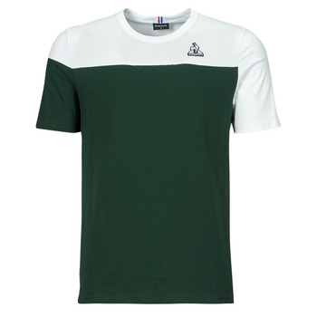 Abbigliamento Uomo T-shirt maniche corte Le Coq Sportif BAT TEE SS N°3 M Bianco / Verde