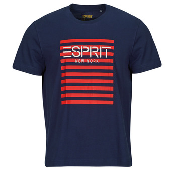 Abbigliamento Uomo T-shirt maniche corte Esprit OCS LOGO STRIPE Marine