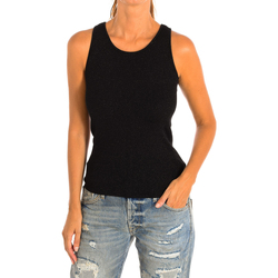 Abbigliamento Donna Top / T-shirt senza maniche Le Temps des Cerises GJACOBSGI0000SM172-BLACK Nero