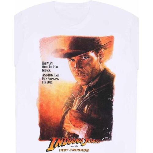Abbigliamento T-shirts a maniche lunghe Indiana Jones The Last Crusade Bianco
