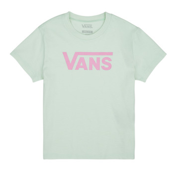Abbigliamento Bambina T-shirt maniche corte Vans FLYING V CREW GIRLS Verde / Rosa