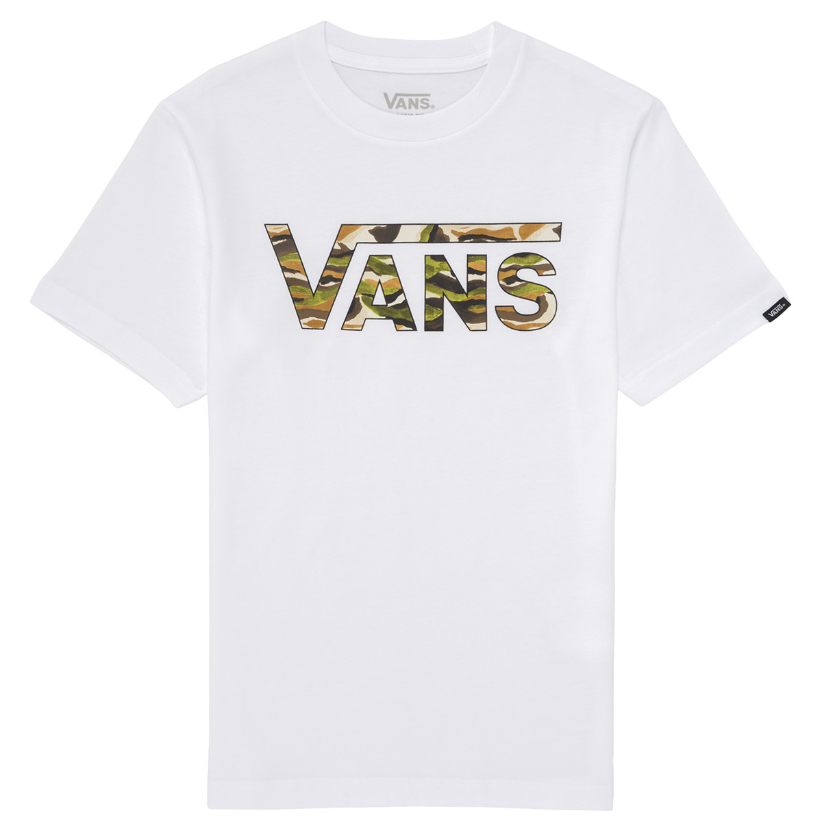 Abbigliamento Bambino T-shirt maniche corte Vans VANS CLASSIC LOGO FILL Bianco