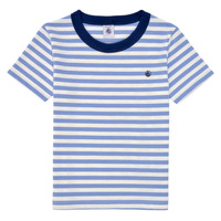 Abbigliamento Bambino T-shirt maniche corte Petit Bateau MATIKO Blu / Beige