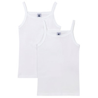 Abbigliamento Bambina Top / T-shirt senza maniche Petit Bateau A0AA6 X2 Bianco