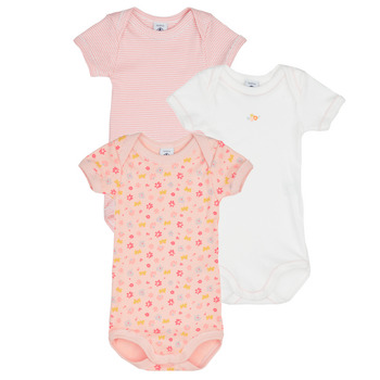 Abbigliamento Bambina Pigiami / camicie da notte Petit Bateau LOT X3 Bianco / Rosa