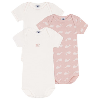 Abbigliamento Bambina Pigiami / camicie da notte Petit Bateau LOT X3 Rosa / Beige