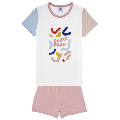 Abbigliamento Unisex bambino Pigiami / camicie da notte Petit Bateau MANOELOU Bianco / Multicolore