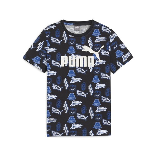Abbigliamento Bambino T-shirt maniche corte Puma ESS+ MID 90S AOP TEE B Blu