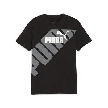 Abbigliamento Bambino T-shirt maniche corte Puma PUMA POWER GRAPHIC TEE B Nero