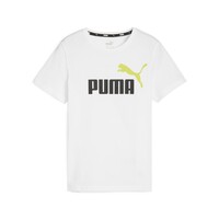 Abbigliamento Bambino T-shirt maniche corte Puma ESS+ 2 COL LOGO TEE B Bianco