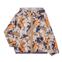 Abbigliamento Unisex bambino giacca a vento K-Way P. LE VRAI 3.0 CLAUDE GRAPHIC Multicolore