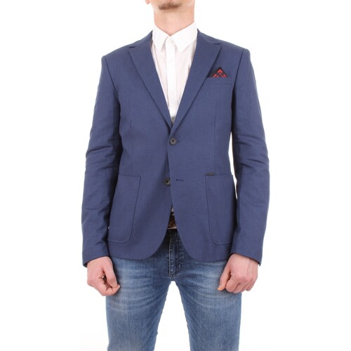 Abbigliamento Uomo Giacche / Blazer Guess M91N17-WB0U0-FANCY-BLAZER Blu