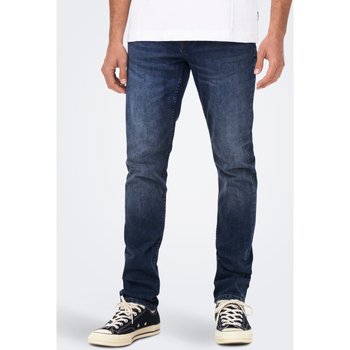 Abbigliamento Uomo Jeans slim Only&sons 22023030 Blu