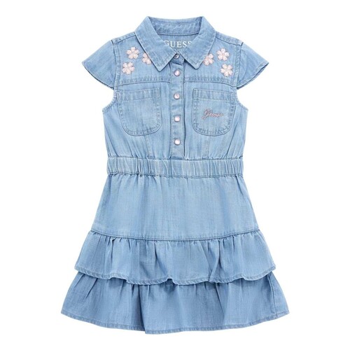 Abbigliamento Bambina Abiti corti Guess K4RK21 Blu