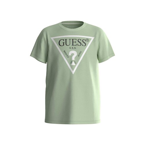 Abbigliamento Bambino T-shirt maniche corte Guess SHIRT CORE Verde