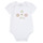 Abbigliamento Bambina Completo Guess BODY + CHIFFON SHORTS Bianco / Rosa