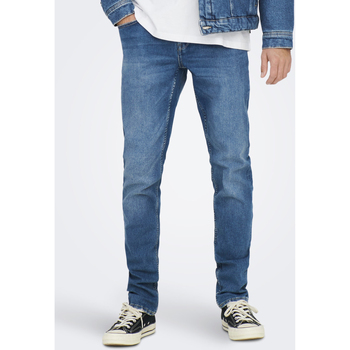Abbigliamento Uomo Jeans slim Only&sons 22022362-30 Blu