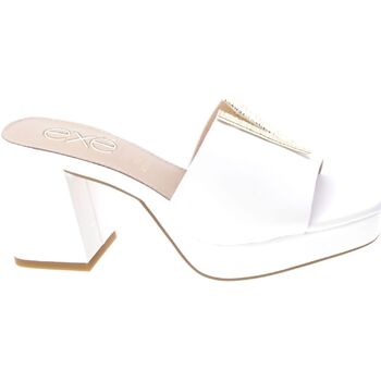 Scarpe Donna Sandali Exé Shoes Mules Donna Bianco Lina-579 Bianco