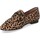 Scarpe Donna Mocassini Il Laccio Mocassino M4019 velluto leopardato Marrone