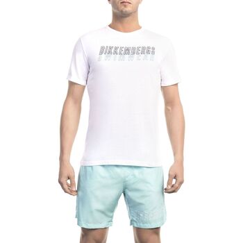 Abbigliamento Uomo T-shirt maniche corte Bikkembergs - bkk1mts01 Bianco