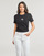 Abbigliamento Donna T-shirt maniche corte Calvin Klein Jeans MONOLOGO SLIM TEE Nero