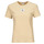 Abbigliamento Donna T-shirt maniche corte Calvin Klein Jeans WOVEN LABEL RIB REGULAR TEE Beige