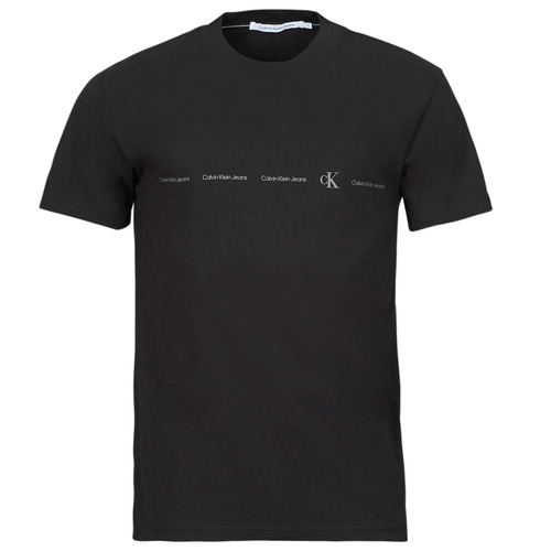 Abbigliamento Uomo T-shirt maniche corte Calvin Klein Jeans LOGO REPEAT TEE Nero