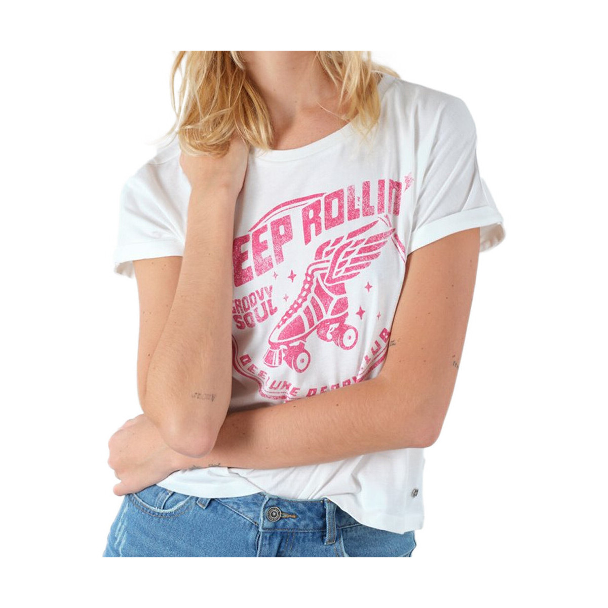 Abbigliamento Donna T-shirt & Polo Deeluxe 03T140W Bianco