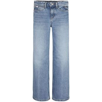 Abbigliamento Bambina Jeans Calvin Klein Jeans IG0IG02065 WIDE-1AA AUTHENTIC LIGHT BLUE Blu