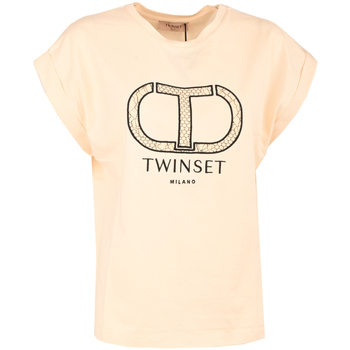 Abbigliamento Donna T-shirt maniche corte Twin Set 232tp219a-00522 Bianco