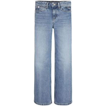 Abbigliamento Bambina Jeans Calvin Klein Jeans IG0IG02065 WIDE-1AA AUTHENTIC LIGHT BLUE Blu