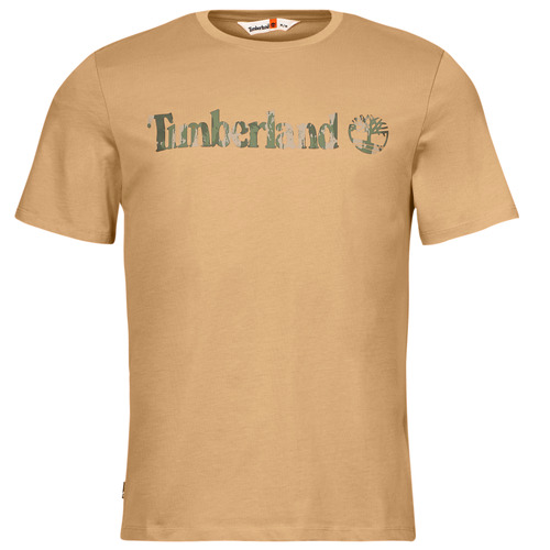 Abbigliamento Uomo T-shirt maniche corte Timberland Camo Linear Logo Short Sleeve Tee Beige
