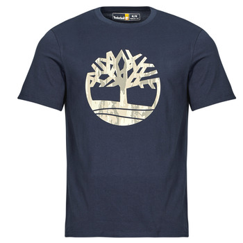 Timberland Camo Tree Logo Short Sleeve Tee Marine