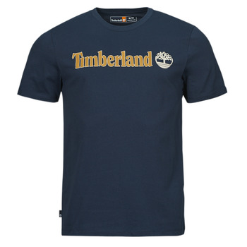 Abbigliamento Uomo T-shirt maniche corte Timberland Linear Logo Short Sleeve Tee Marine