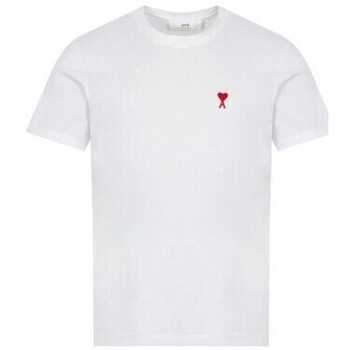 Abbigliamento Uomo T-shirt & Polo Ami Paris T SHIRT  DE COEUR UNISEXE BLANC UTS001.724 Bianco